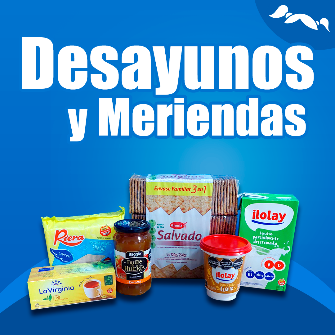 Productos para desayuno y meriendas